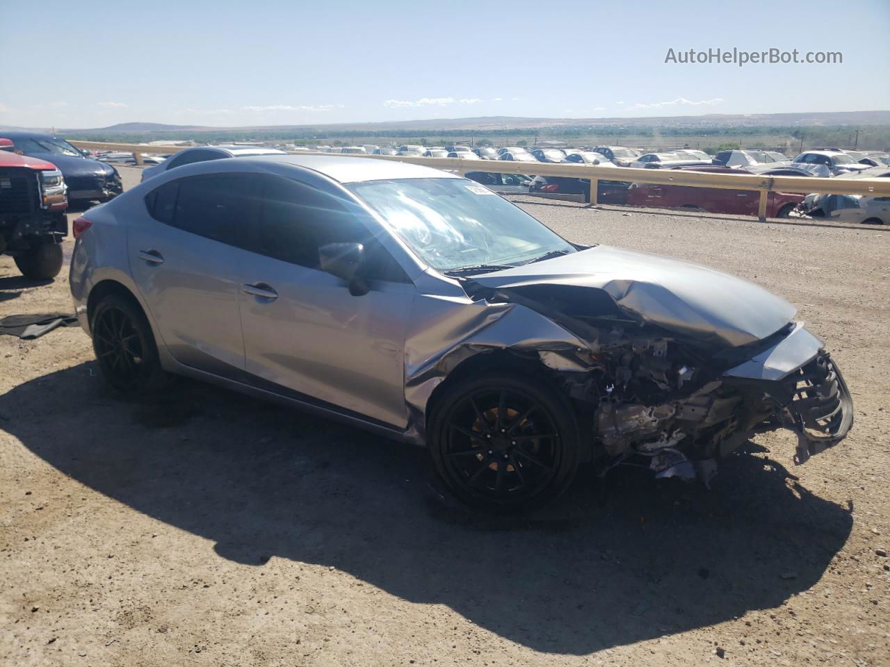 2015 Mazda 3 Sv Silver vin: JM1BM1T75F1272493