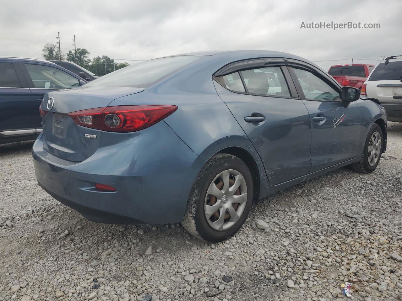 2016 Mazda 3 Sport Blue vin: JM1BM1T75G1297959