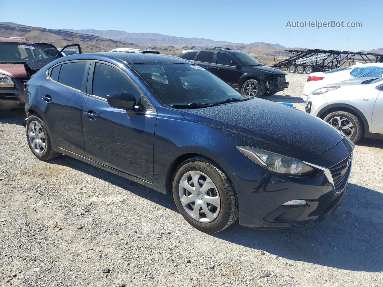 2016 Mazda 3 Sport Blue vin: JM1BM1T75G1307132