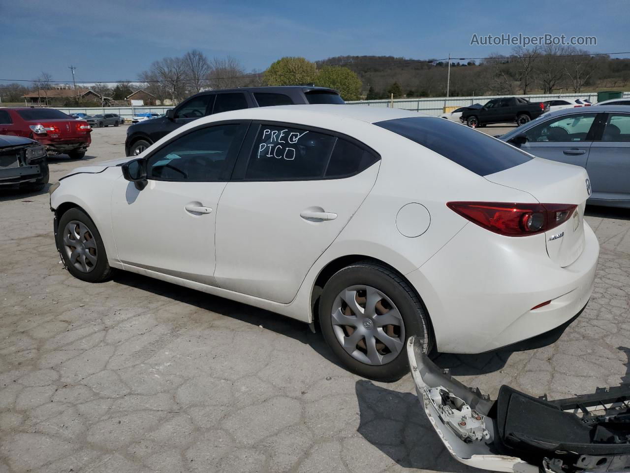 2014 Mazda 3 Sv White vin: JM1BM1T76E1163913