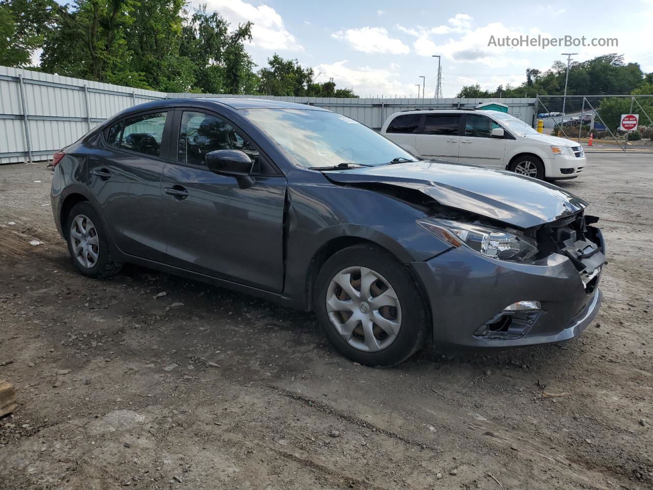 2015 Mazda 3 Sv Gray vin: JM1BM1T76F1222525