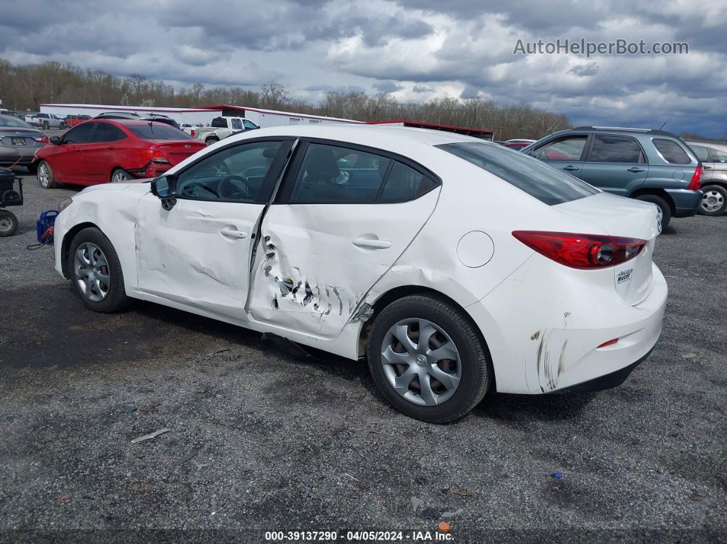 2016 Mazda Mazda3 I Sport White vin: JM1BM1T76G1284590