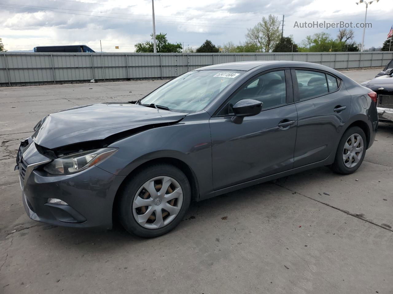 2014 Mazda 3 Sv Серый vin: JM1BM1T77E1213900