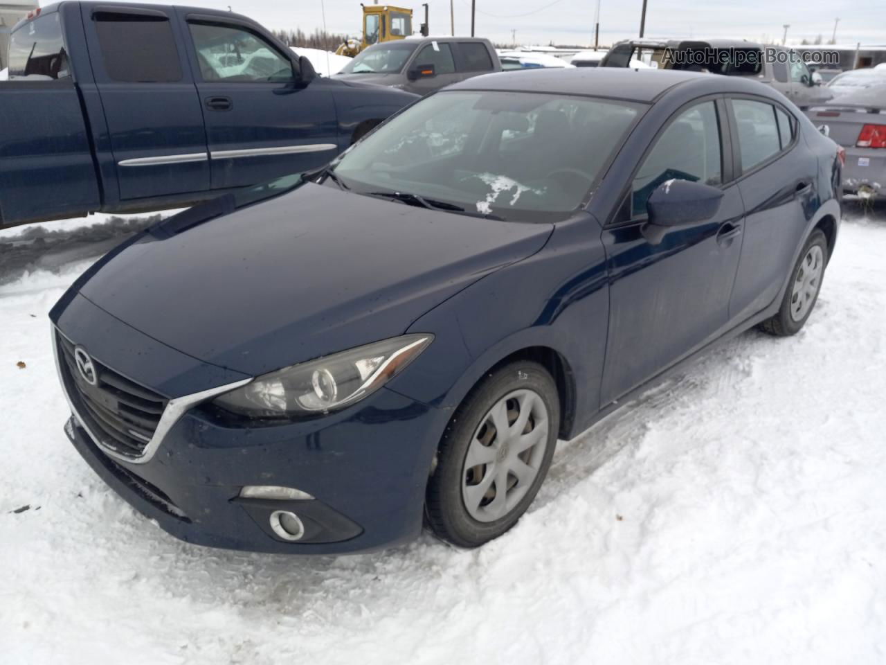 2016 Mazda 3 Sport Синий vin: JM1BM1T77G1312526