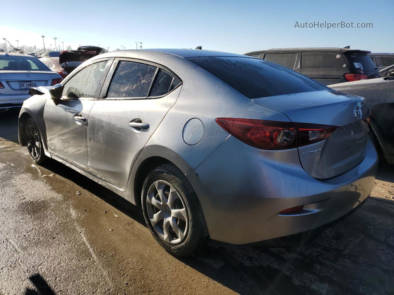 2014 Mazda 3 Sv Silver vin: JM1BM1T78E1150354