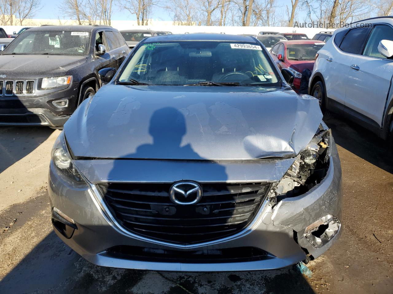 2014 Mazda 3 Sv Silver vin: JM1BM1T78E1150354