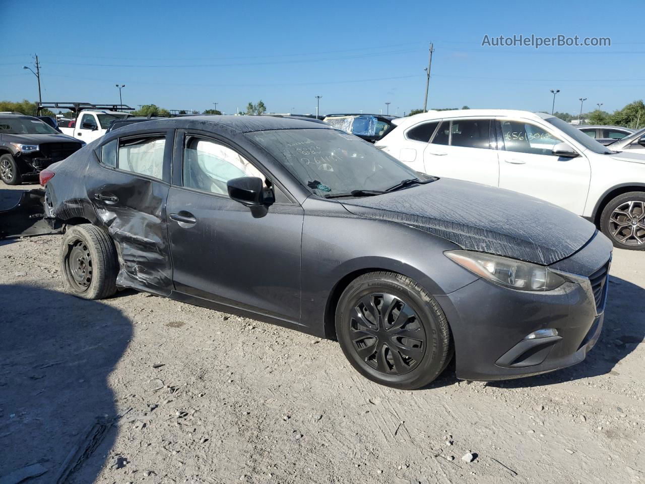 2015 Mazda 3 Sv Gray vin: JM1BM1T78F1261181