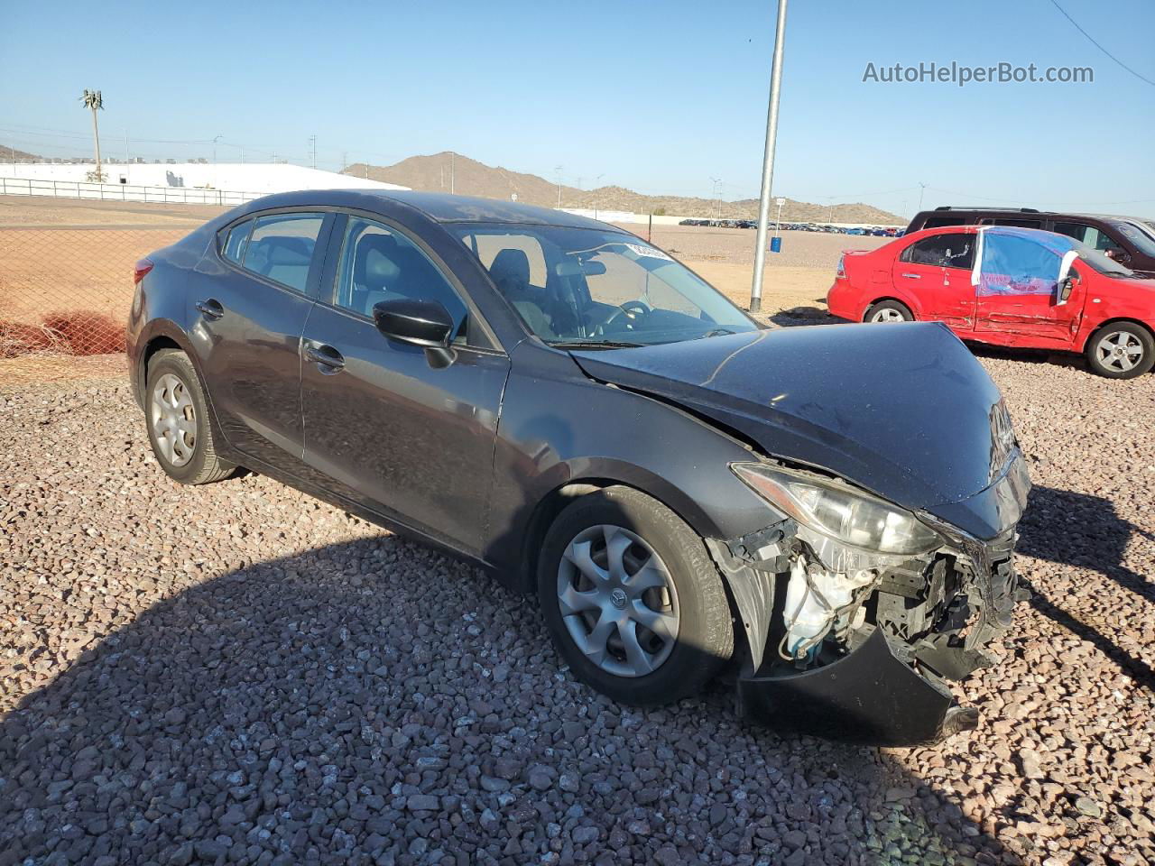 2015 Mazda 3 Sv Gray vin: JM1BM1T78F1261973