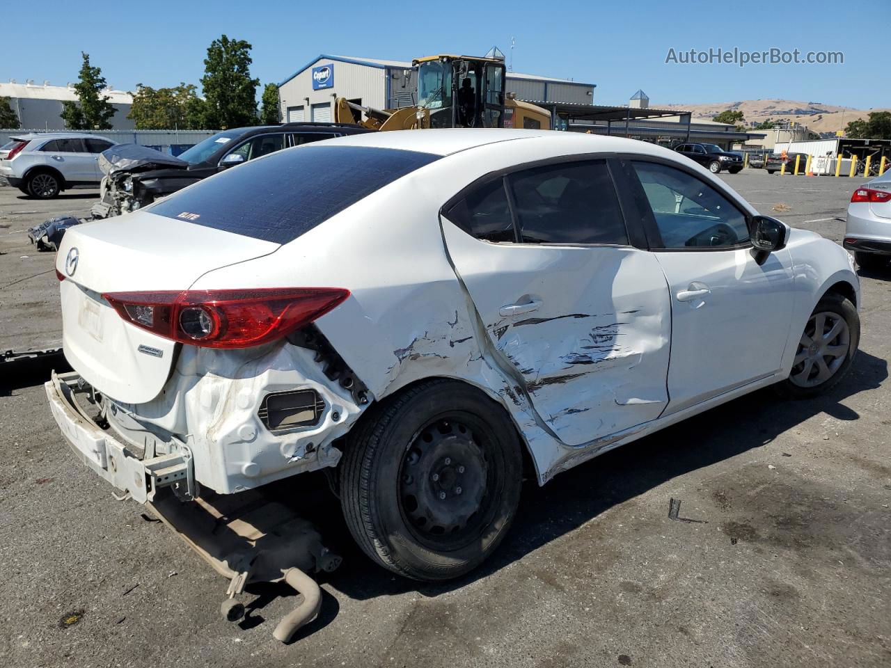 2016 Mazda 3 Sport White vin: JM1BM1T78G1298054