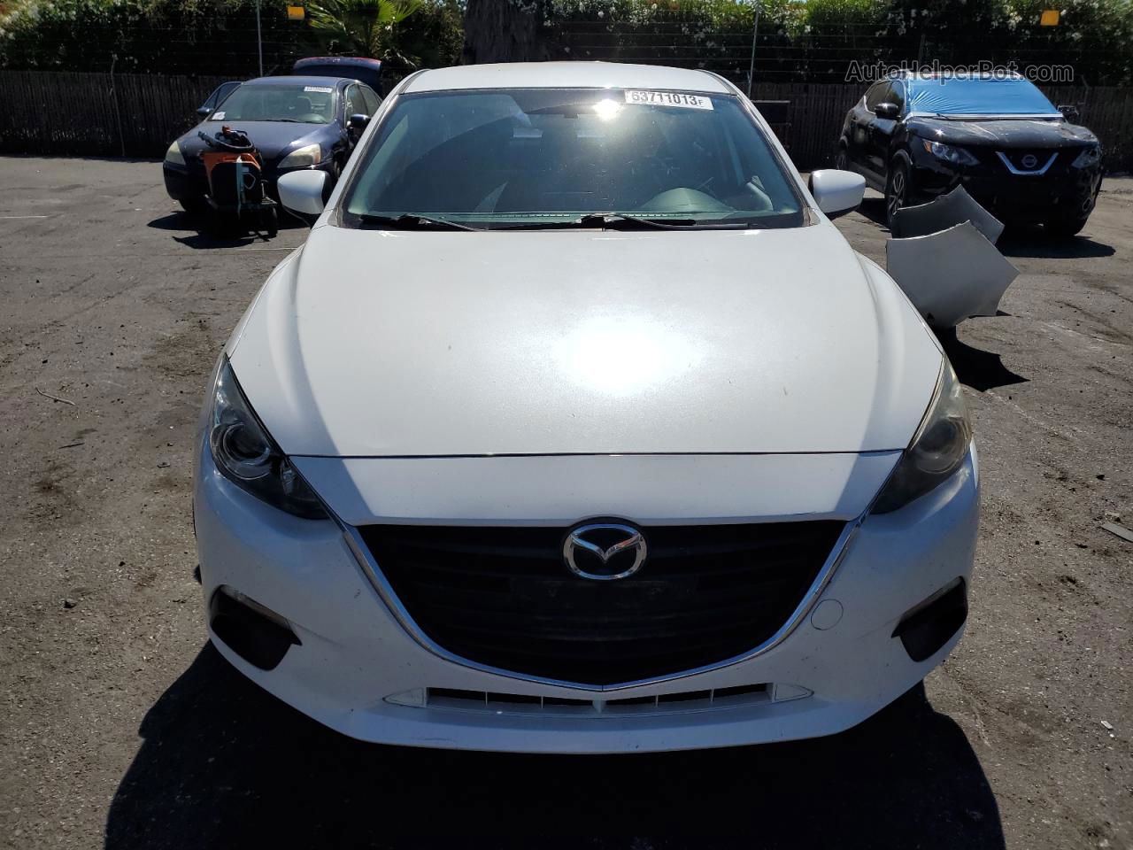 2016 Mazda 3 Sport White vin: JM1BM1T78G1298054