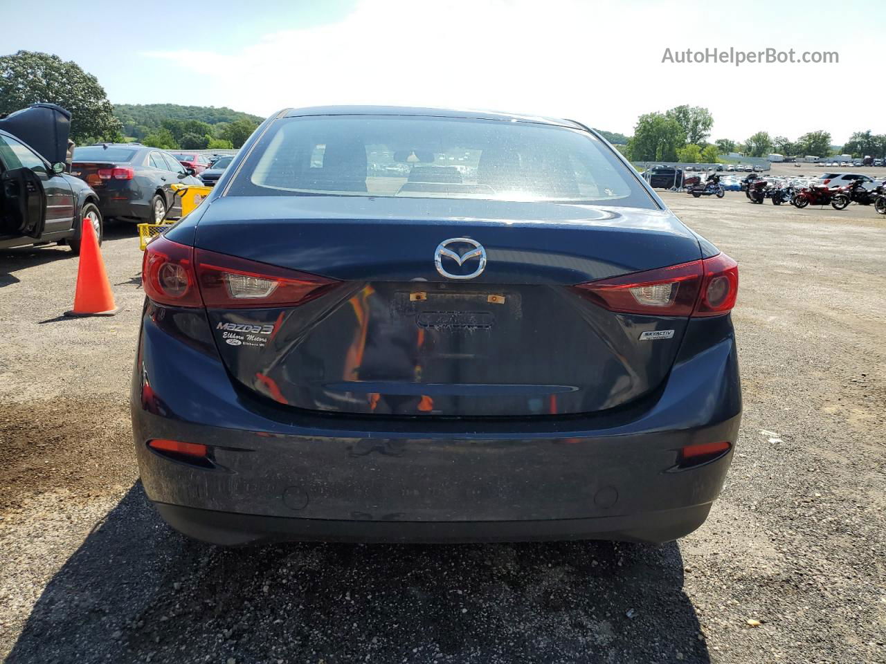 2016 Mazda 3 Sport Blue vin: JM1BM1T78G1354803