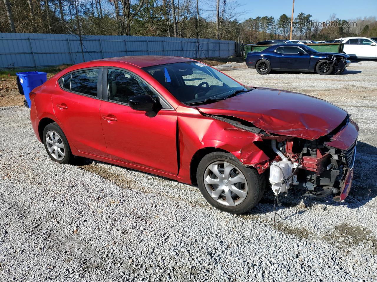 2014 Mazda 3 Sv Red vin: JM1BM1T79E1185341