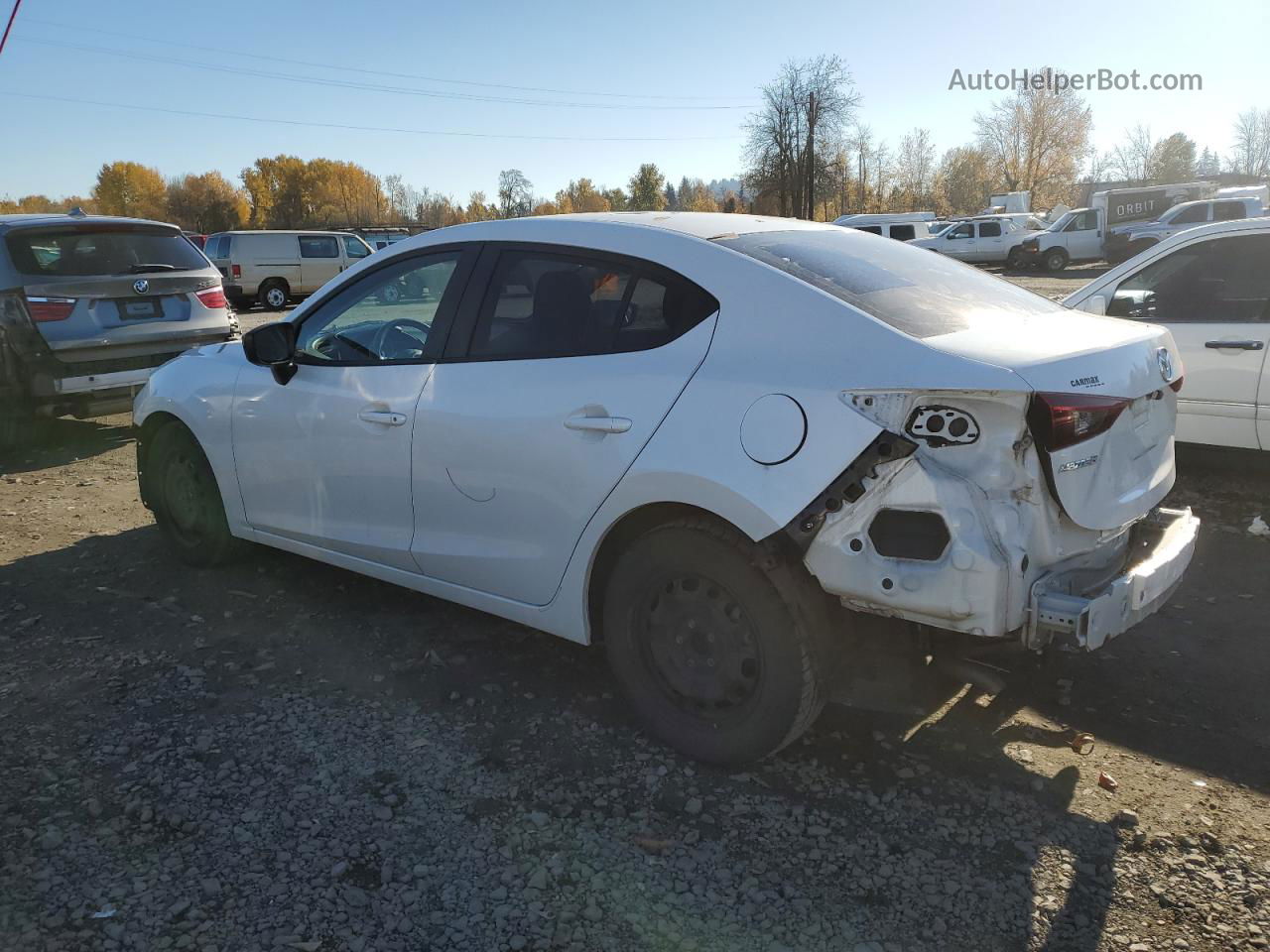 2014 Mazda 3 Sv White vin: JM1BM1T79E1200713