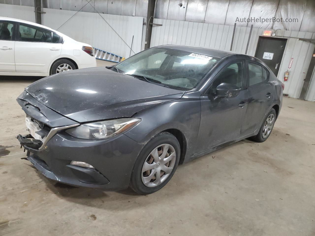 2014 Mazda 3 Sv Gray vin: JM1BM1T79E1216085