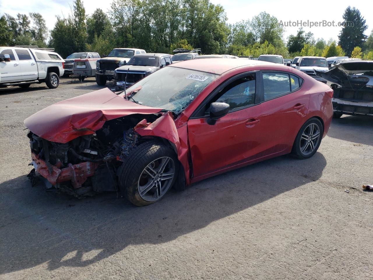 2015 Mazda 3 Sv Red vin: JM1BM1T79F1273470