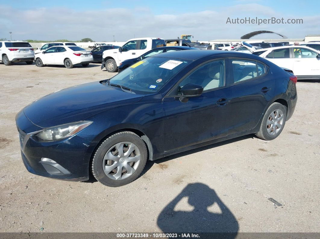 2014 Mazda Mazda3 I Sv Синий vin: JM1BM1T7XE1181542