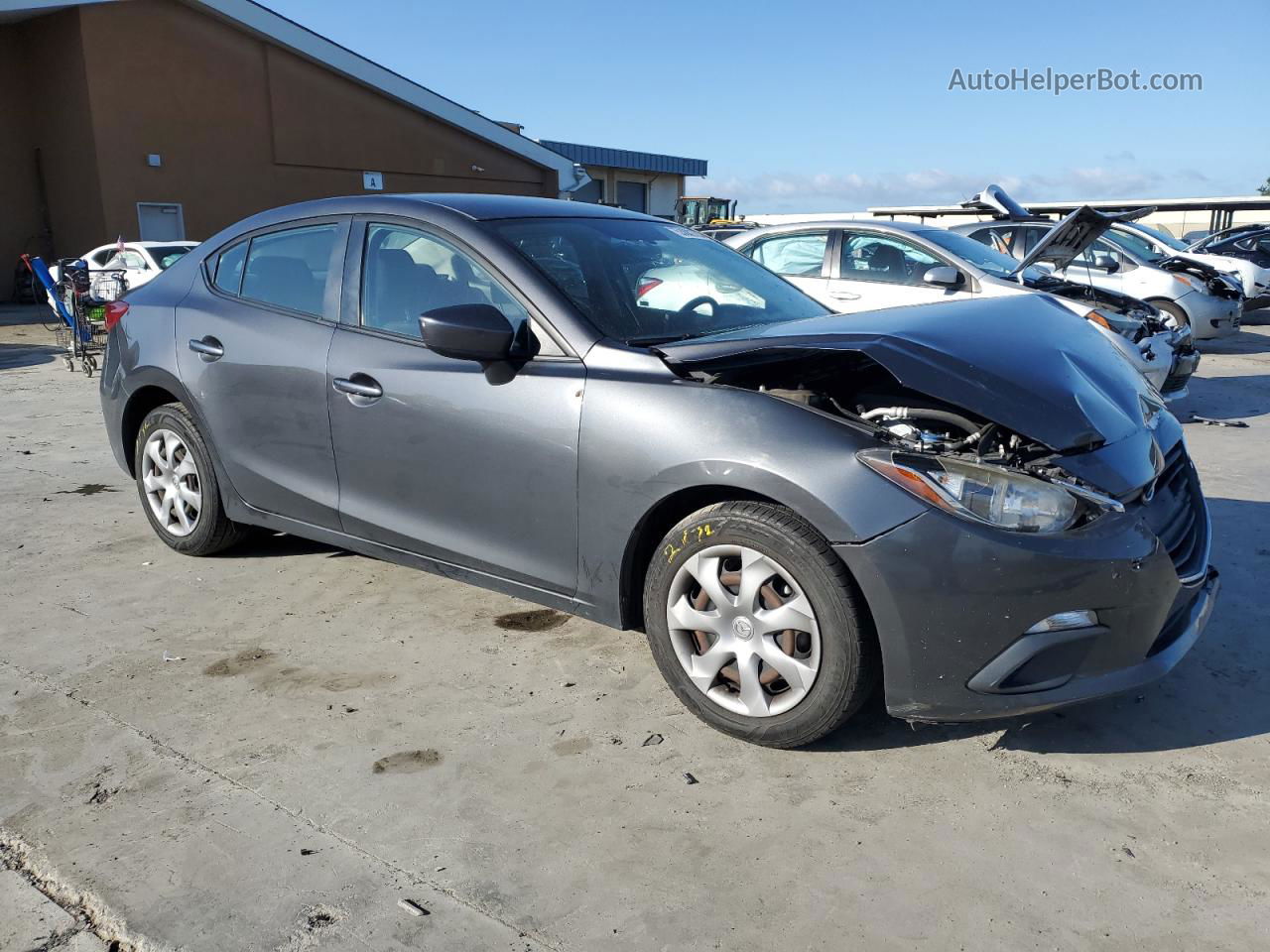 2016 Mazda 3 Sport Gray vin: JM1BM1T7XG1291221