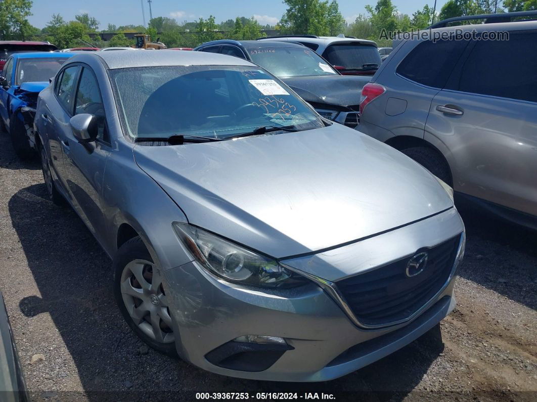 2016 Mazda Mazda3 I Sport Silver vin: JM1BM1T7XG1296323