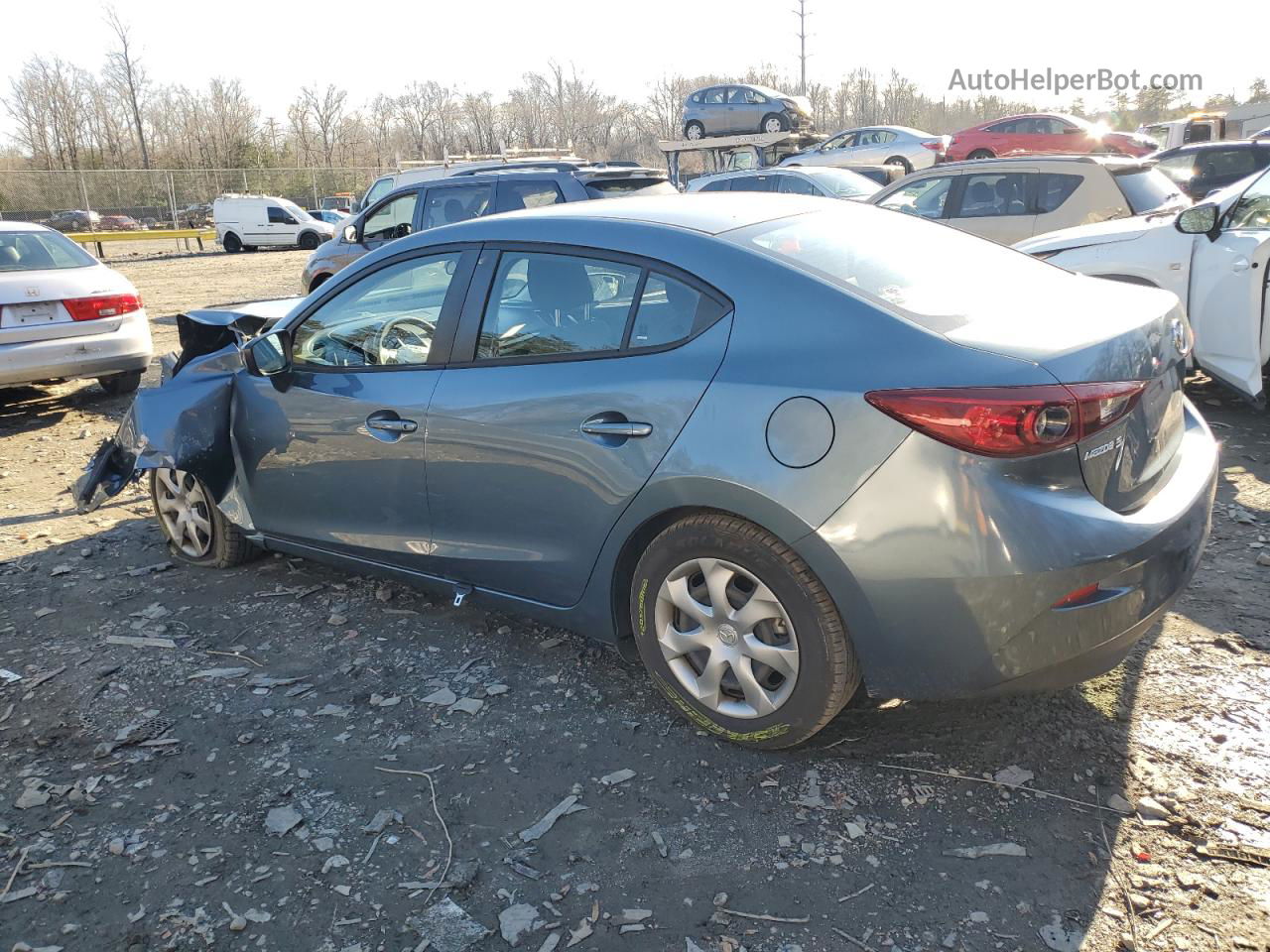 2014 Mazda 3 Sport Blue vin: JM1BM1U70E1123583