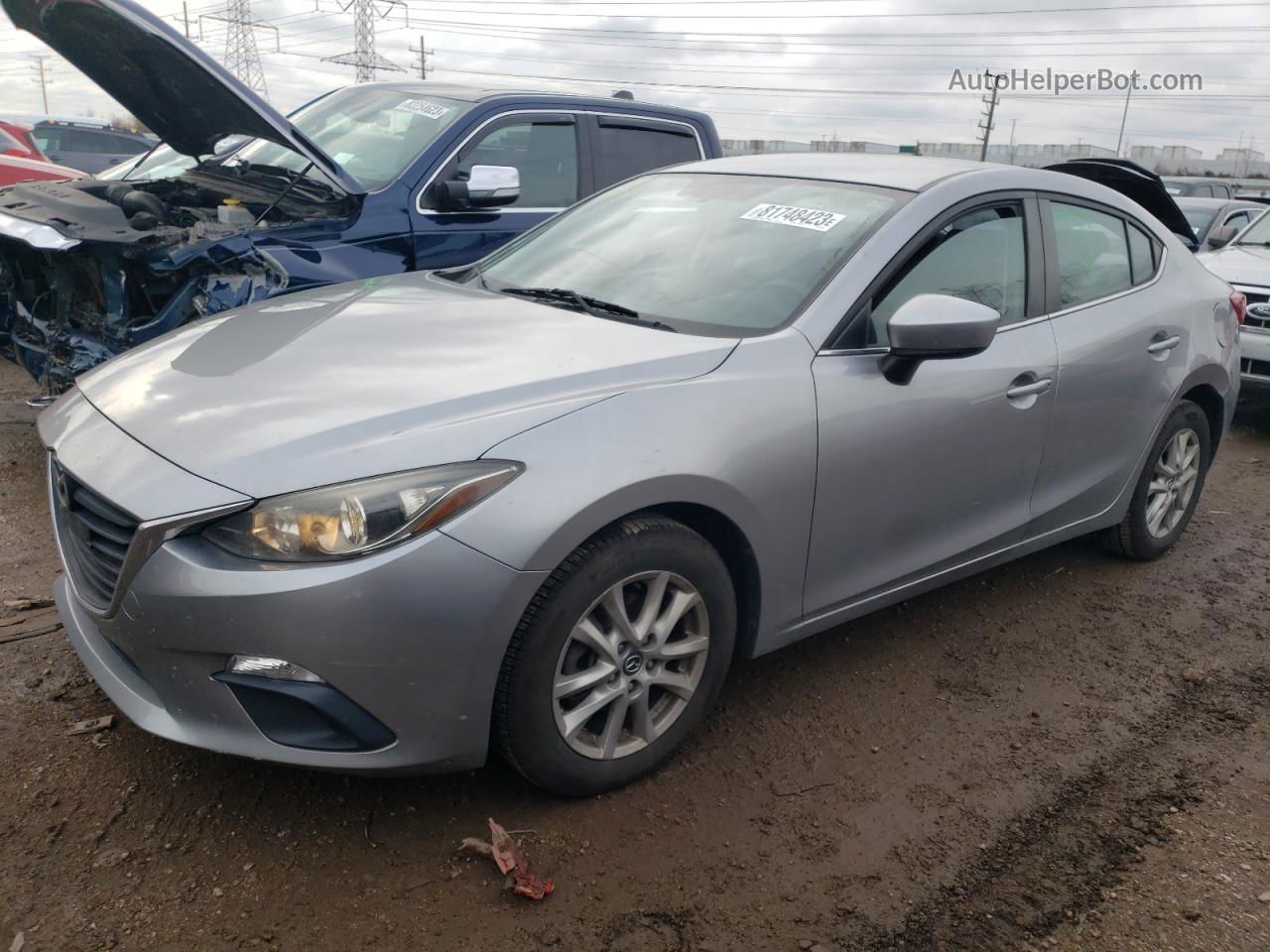 2016 Mazda 3 Sport Silver vin: JM1BM1U70G1294918