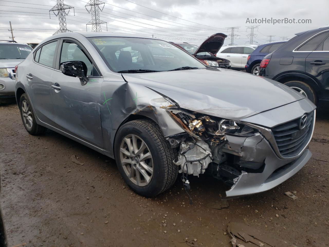 2016 Mazda 3 Sport Silver vin: JM1BM1U70G1294918