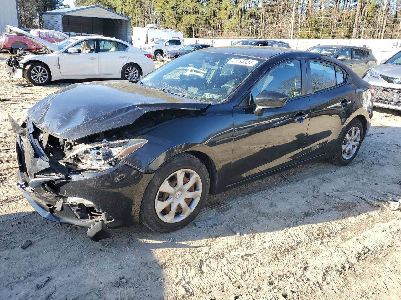 2014 Mazda 3 Sport Черный vin: JM1BM1U71E1158388