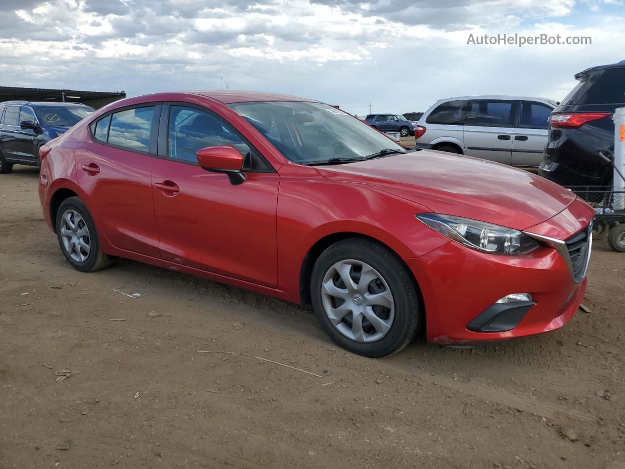 2015 Mazda 3 Sport Red vin: JM1BM1U71F1226321