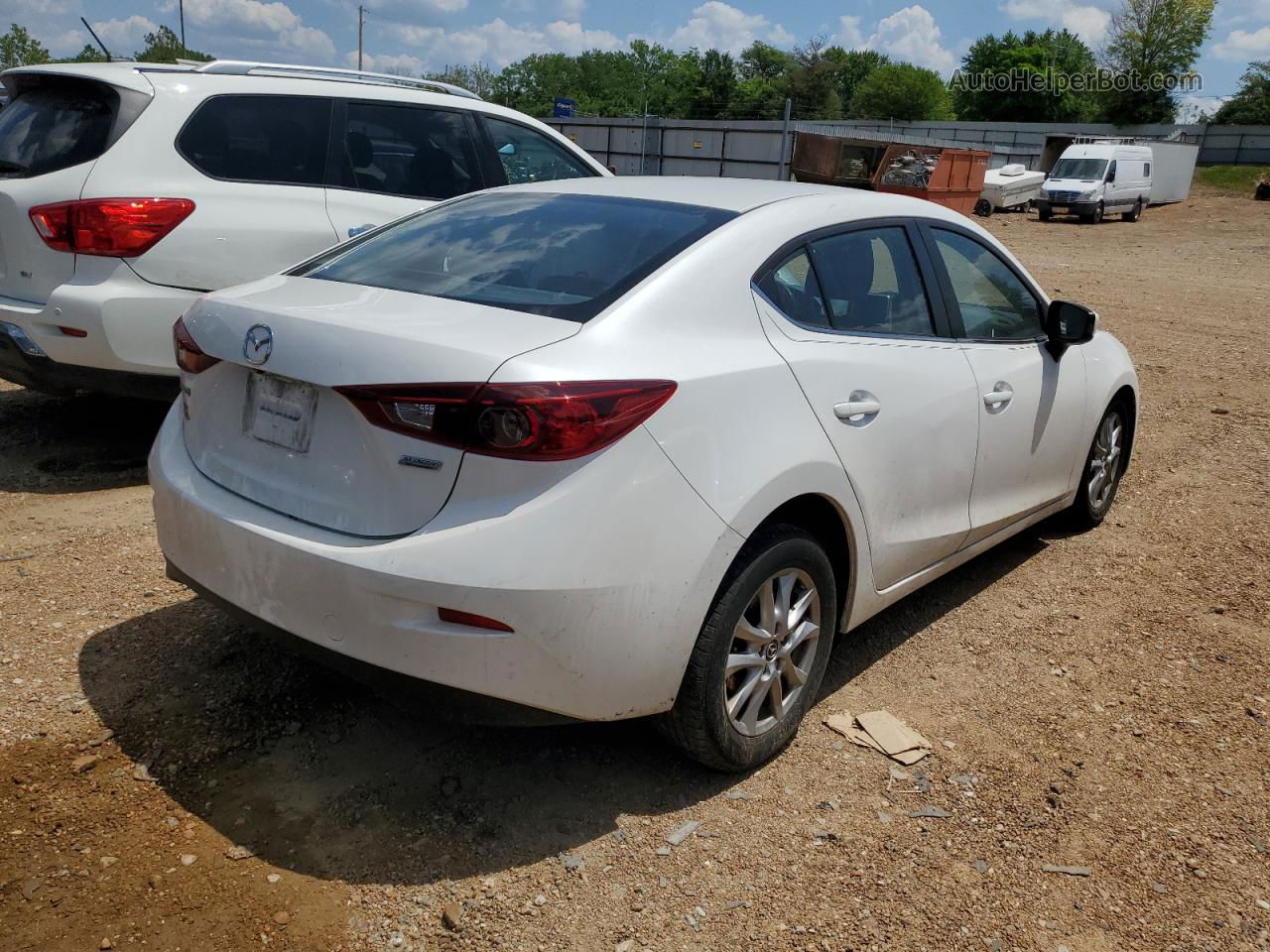 2016 Mazda 3 Sport White vin: JM1BM1U72G1327899