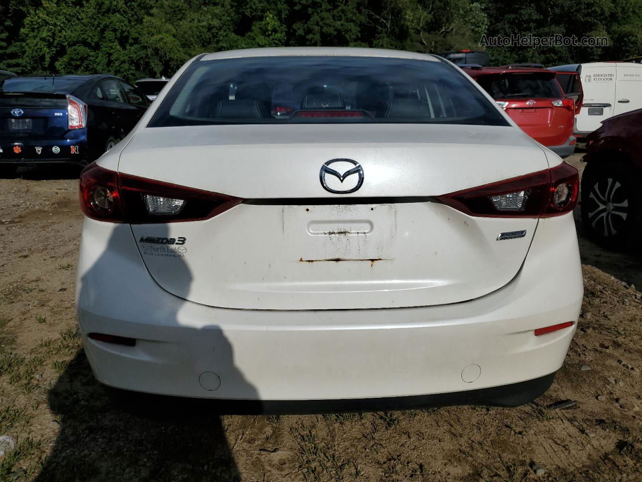 2014 Mazda 3 Sport White vin: JM1BM1U73E1120936