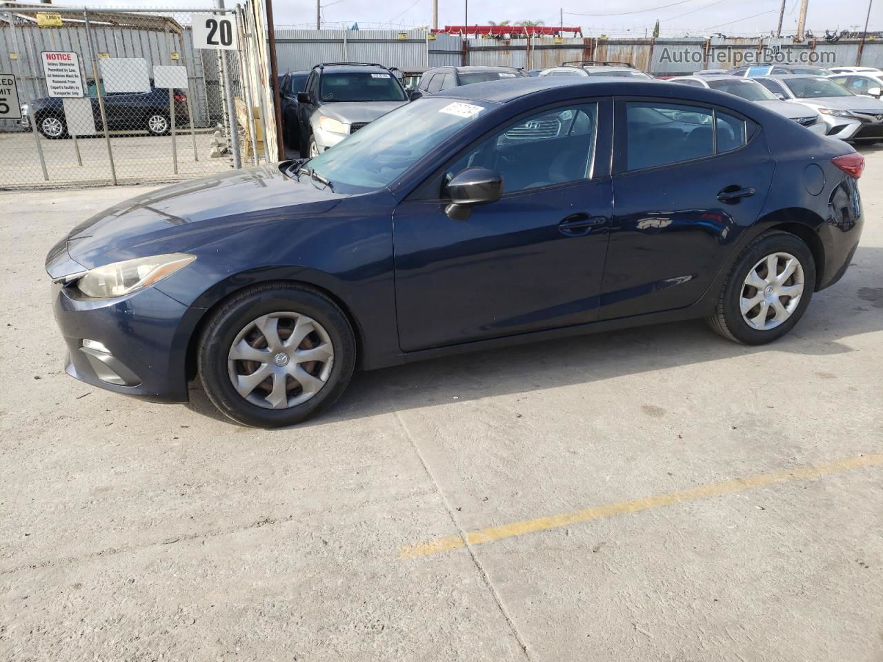 2014 Mazda 3 Sport Blue vin: JM1BM1U73E1196527