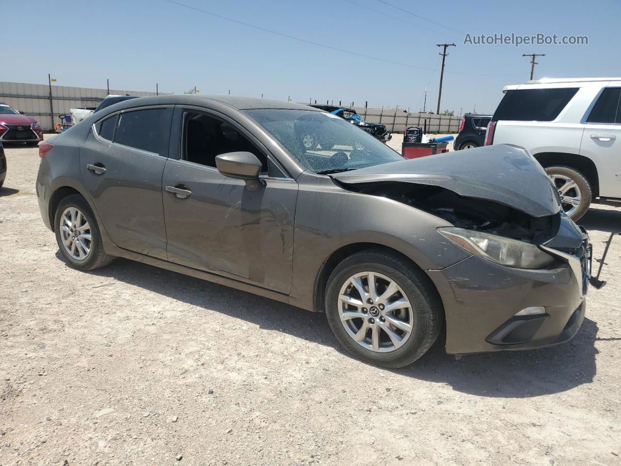 2016 Mazda 3 Sport Gray vin: JM1BM1U73G1294069