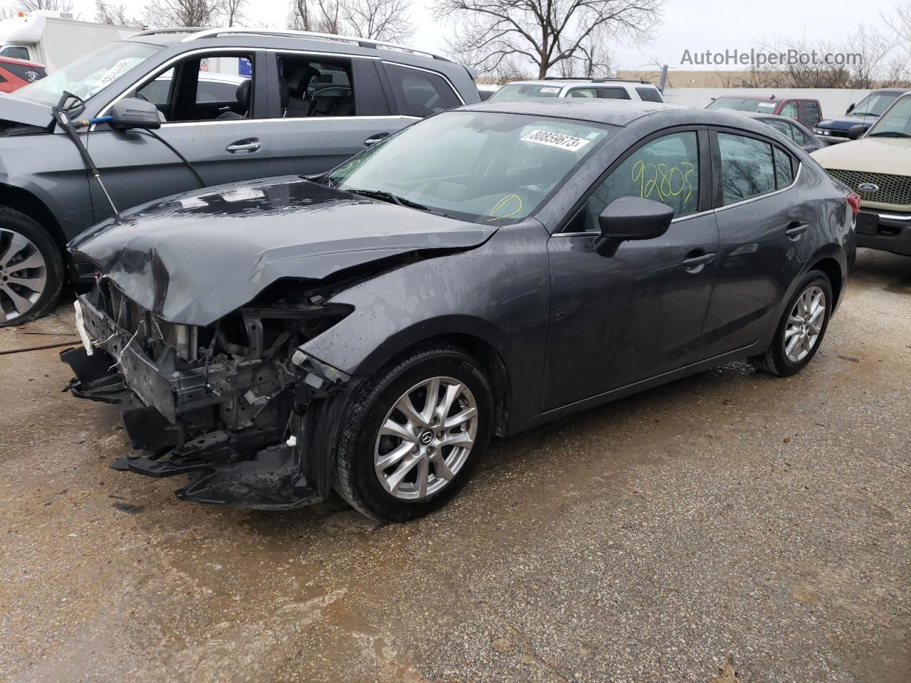 2016 Mazda 3 Sport Gray vin: JM1BM1U73G1304325