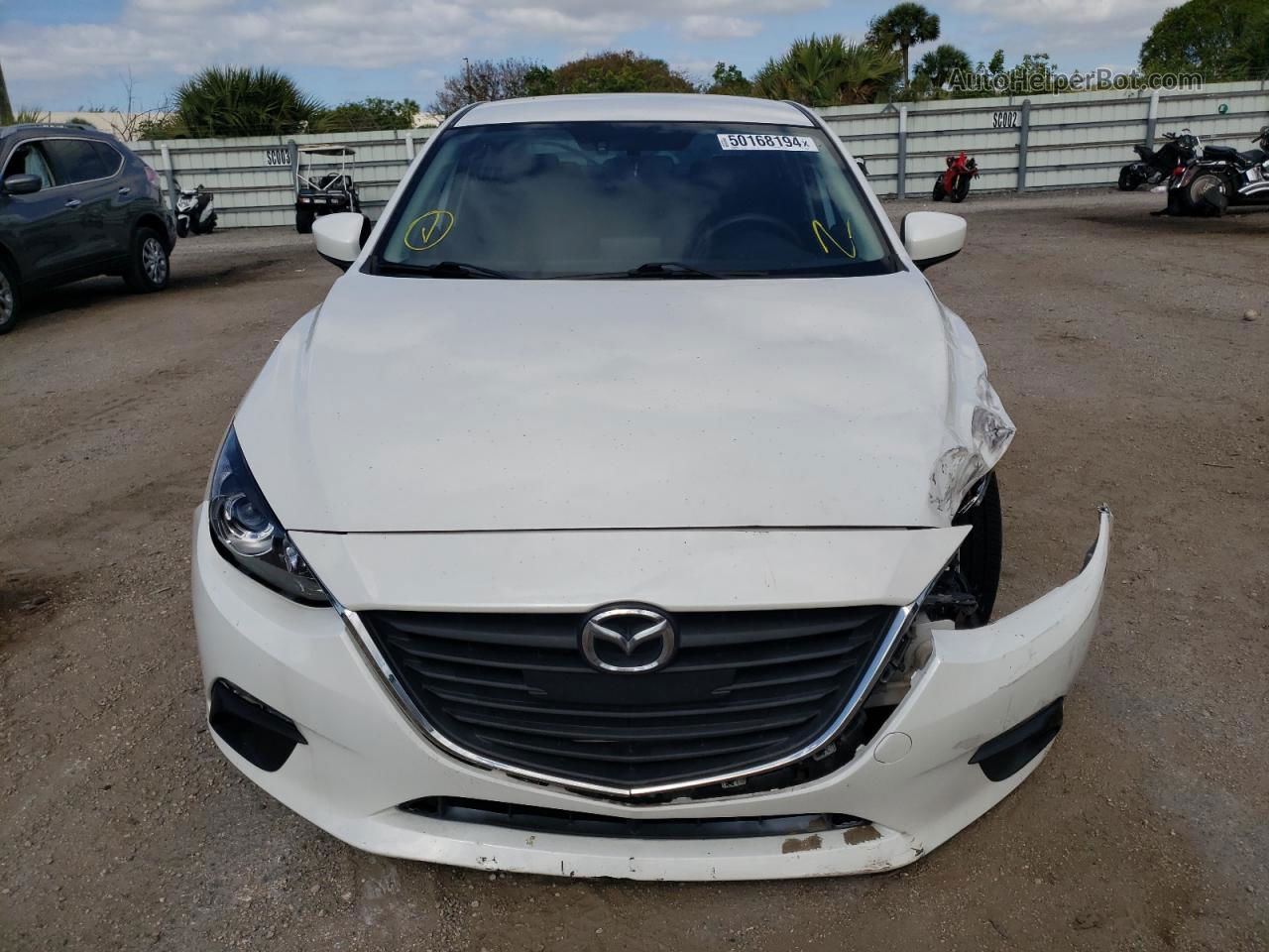 2016 Mazda 3 Sport White vin: JM1BM1U73G1339088