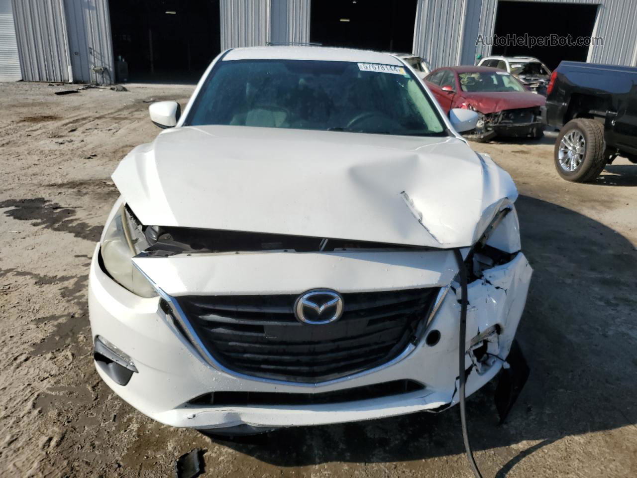 2014 Mazda 3 Sport White vin: JM1BM1U74E1123540