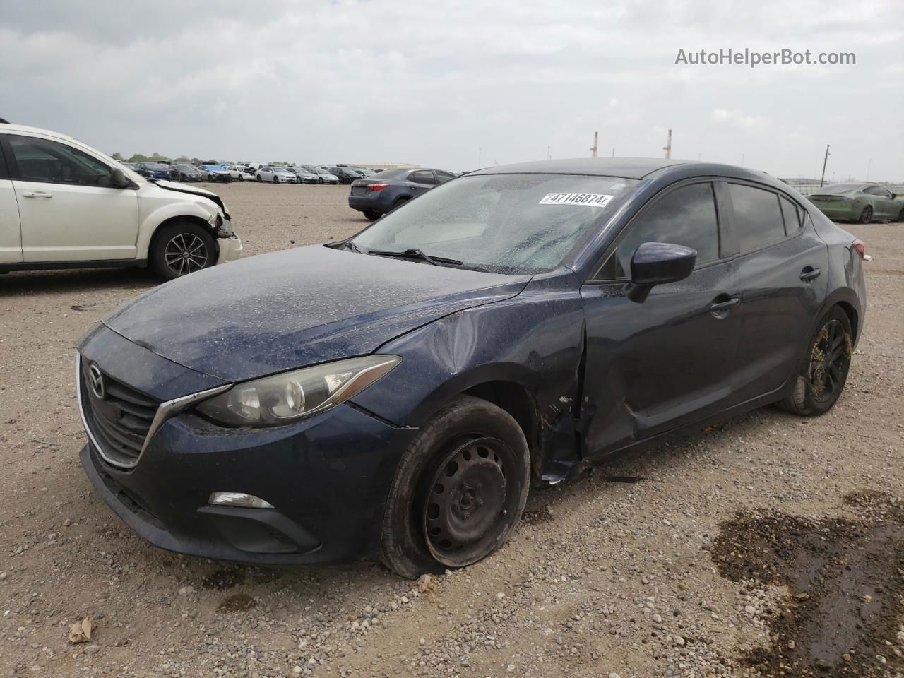 2014 Mazda 3 Sport Blue vin: JM1BM1U74E1167683