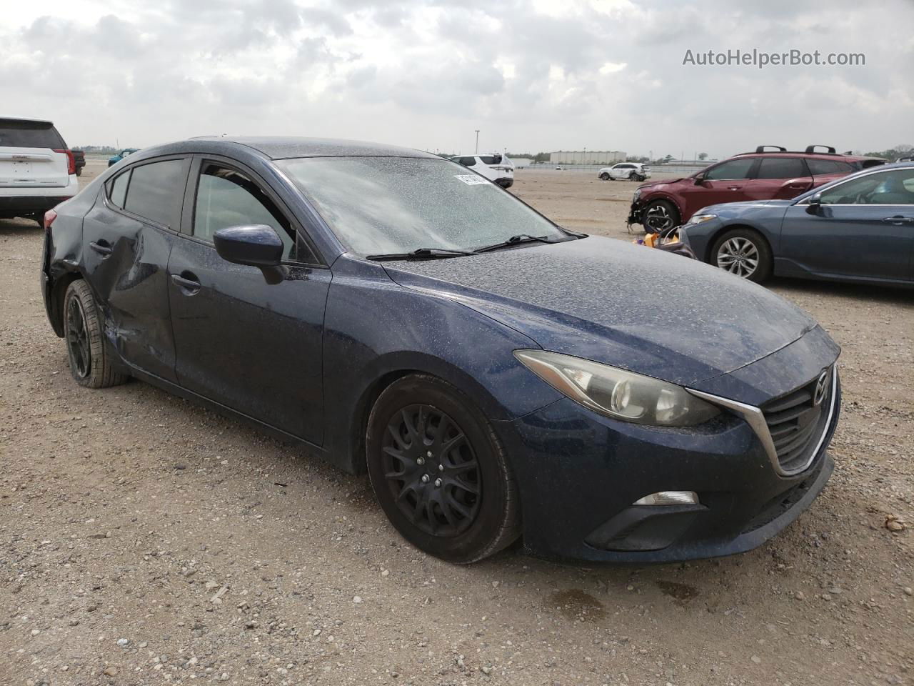 2014 Mazda 3 Sport Синий vin: JM1BM1U74E1167683