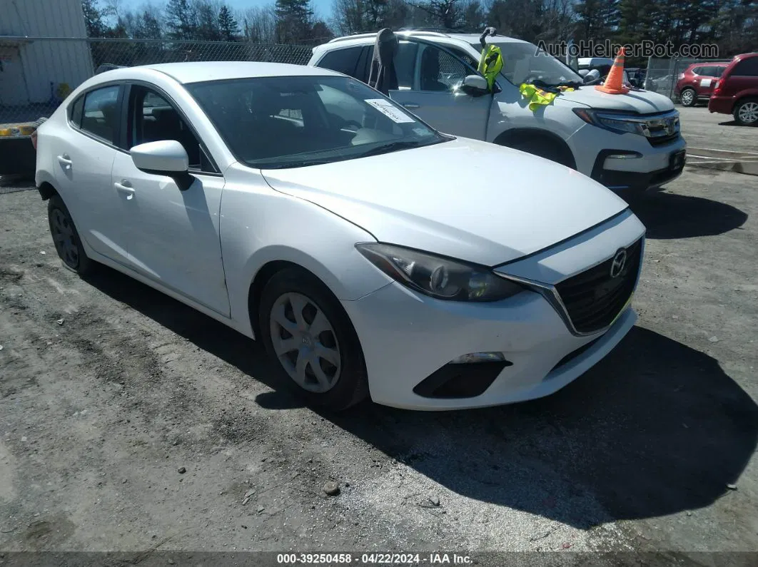 2014 Mazda Mazda3 I Sport White vin: JM1BM1U74E1185830