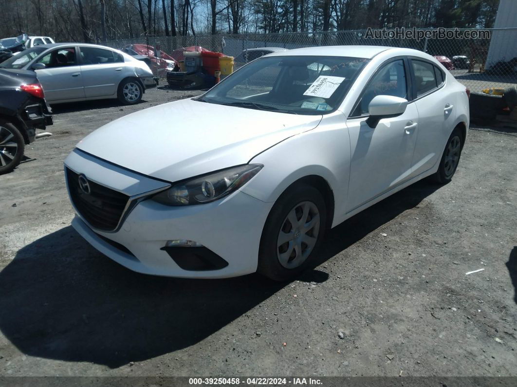 2014 Mazda Mazda3 I Sport White vin: JM1BM1U74E1185830