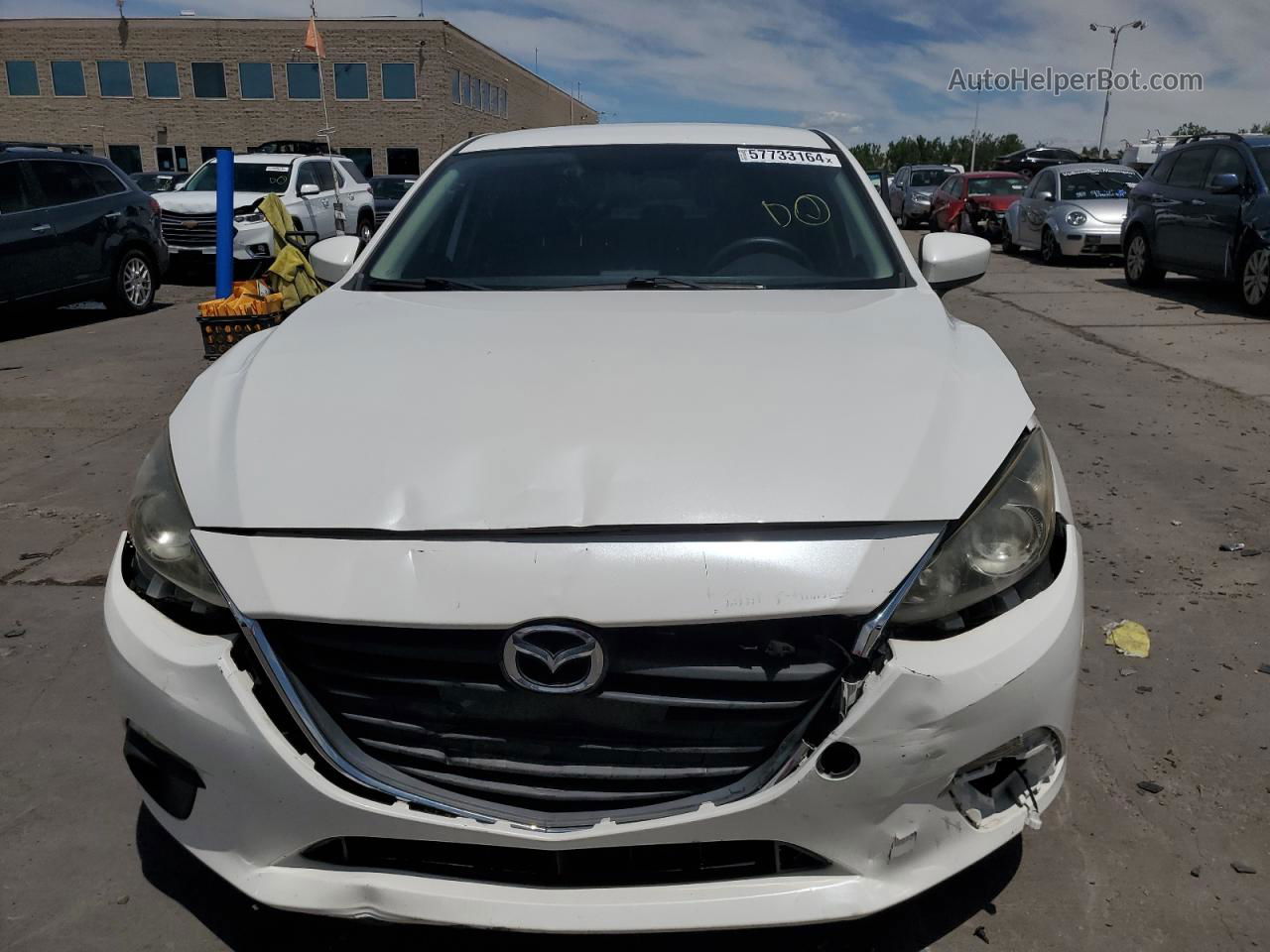 2014 Mazda 3 Sport White vin: JM1BM1U74E1193474