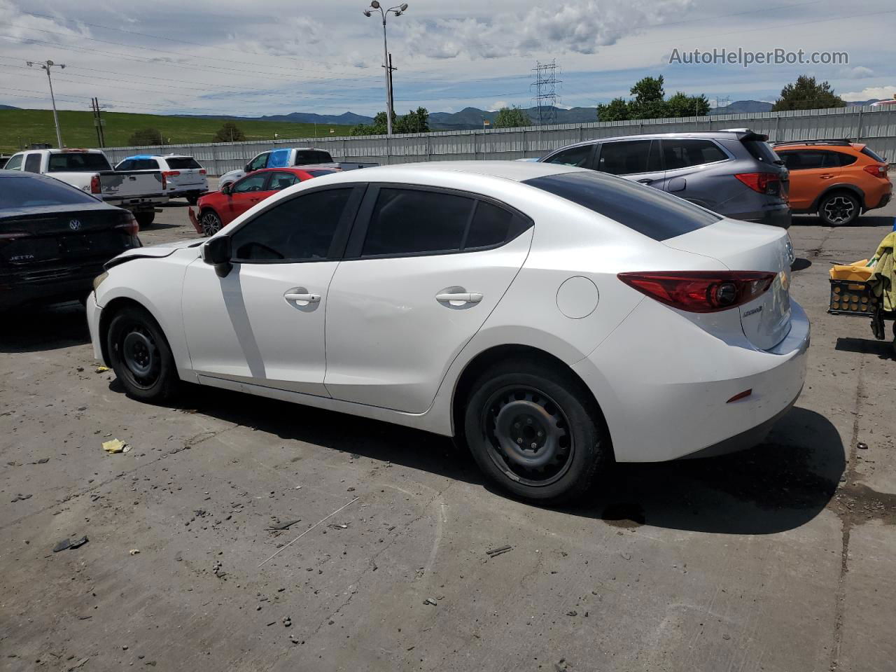 2014 Mazda 3 Sport White vin: JM1BM1U74E1193474