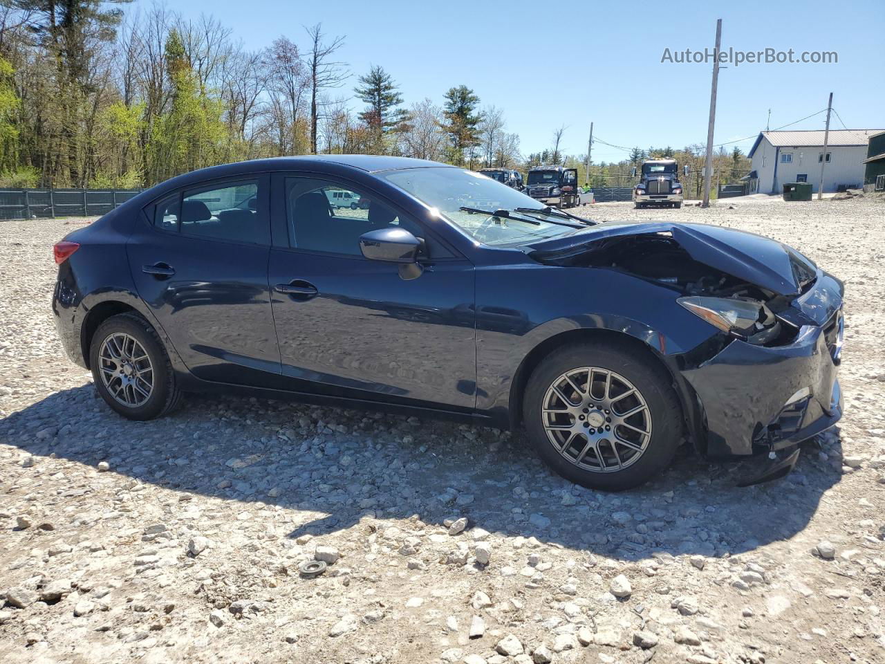 2015 Mazda 3 Sport Blue vin: JM1BM1U74F1249205