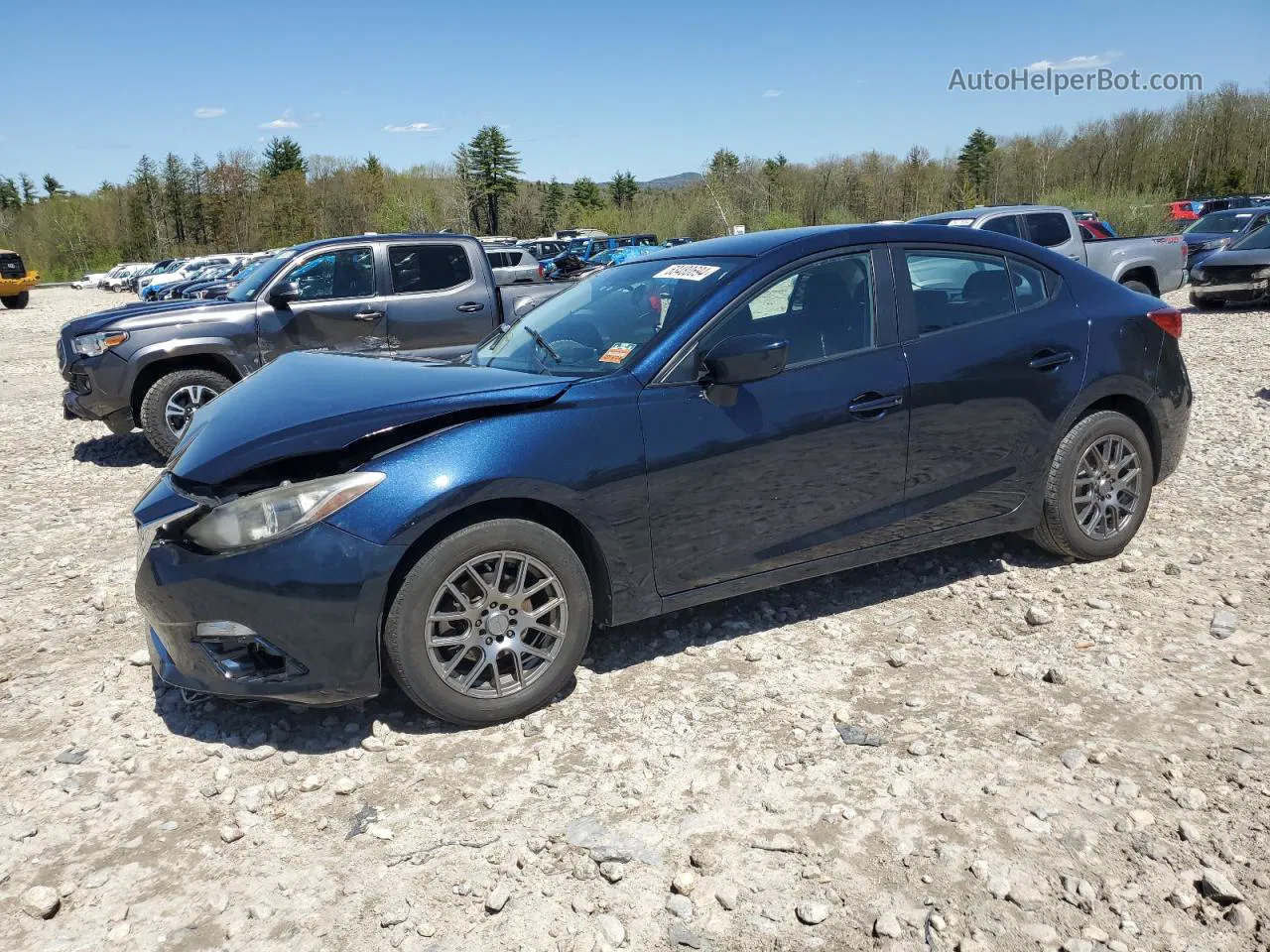 2015 Mazda 3 Sport Blue vin: JM1BM1U74F1249205