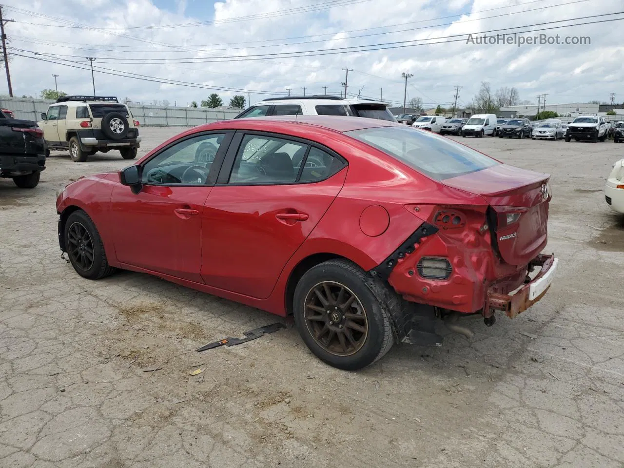 2015 Mazda 3 Sport Red vin: JM1BM1U74F1259510