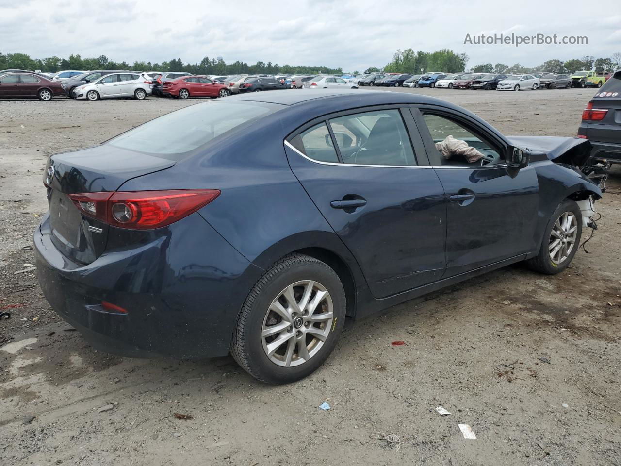 2016 Mazda 3 Sport Синий vin: JM1BM1U74G1293156