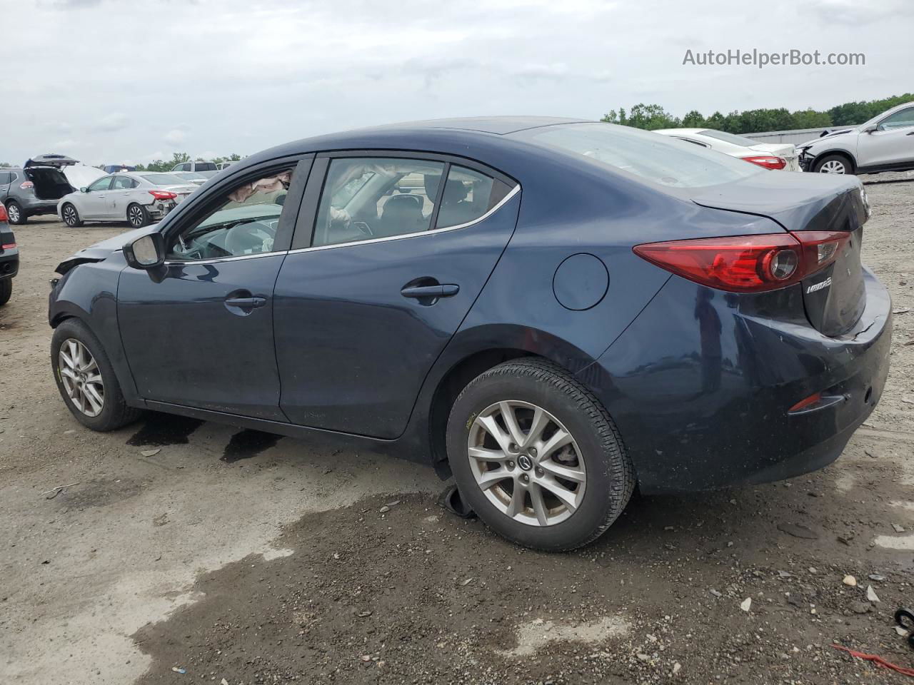 2016 Mazda 3 Sport Синий vin: JM1BM1U74G1293156