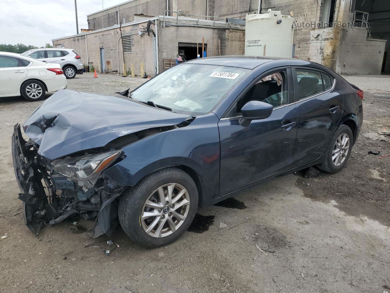 2016 Mazda 3 Sport Blue vin: JM1BM1U74G1293156