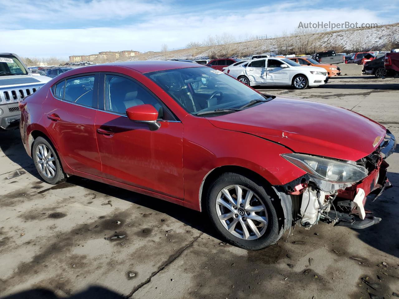 2016 Mazda 3 Sport Red vin: JM1BM1U74G1307993