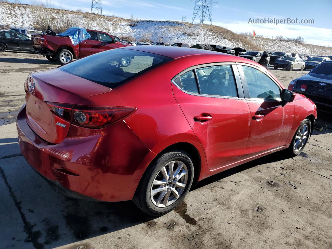 2016 Mazda 3 Sport Red vin: JM1BM1U74G1307993