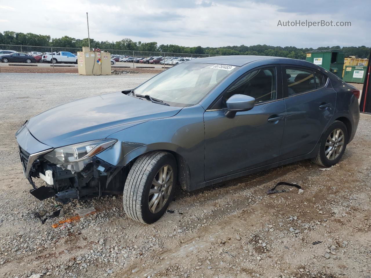 2016 Mazda 3 Sport Синий vin: JM1BM1U74G1310473