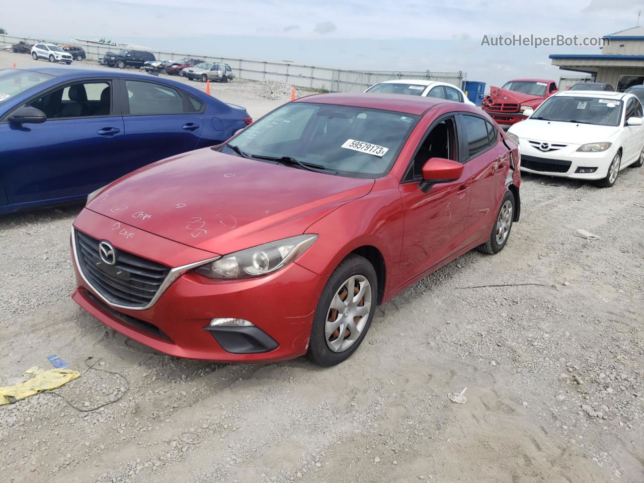 2014 Mazda 3 Sport Red vin: JM1BM1U75E1133638